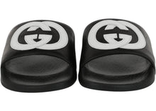 Load image into Gallery viewer, Gucci Slide Interlocking G Black White (Kids)