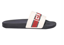 Load image into Gallery viewer, Gucci Stripe Rubber Slide White Red Green
