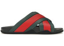 Load image into Gallery viewer, Gucci Web Slide Black Rubber