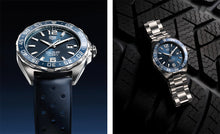 Load image into Gallery viewer, Tag Heuer Formula 1 Bucherer Blue Edition Blue Dial Blue Calfskin Strap Watch for Men - WAZ2015.FT8023