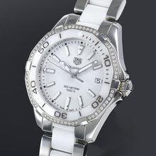 Load image into Gallery viewer, Tag Heuer Aquaracer Diamonds White Dial Two Tone Steel Strap Watch for Women - WAY131H.BA0914