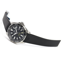 Load image into Gallery viewer, Tag Heuer Aquaracer Calibre 5 Automatic Black Dial Black Rubber Strap Watch for Men - WAY201A.FT6142