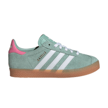 Load image into Gallery viewer, adidas Gazelle Hazy Green Cloud White Bliss Pink (PS)