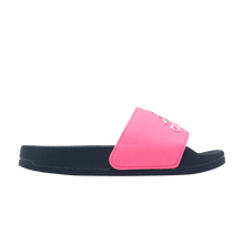 Load image into Gallery viewer, adidas Adilette Shower Slides Lucid Pink Silver Metallic Preloved Ink (GS)