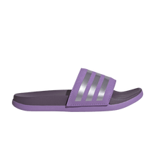 Load image into Gallery viewer, adidas Adilette Comfort Slides Violet Fusion Matte Silver Shadow Violet (GS)