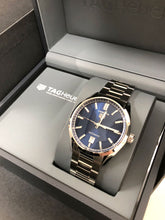 Load image into Gallery viewer, Tag Heuer Carrera Date Blue Dial Silver Steel Strap Watch for Men - WBN2112.BA0639