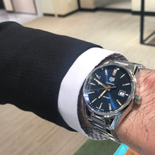 Load image into Gallery viewer, Tag Heuer Carrera Quartz Blue Dial Silver Steel Strap Watch for Women - WAR1112.BA0601