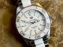 Load image into Gallery viewer, Tag Heuer Aquaracer Quartz White Dial Two Tone Steel Strap Watch Women - WAY131B.BA0914
