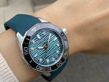 Load image into Gallery viewer, Tag Heuer Aquaracer Professional 300 Automatic Diamonds Green Dial Green Rubber Strap Watch for Women - WBP231G.FT6226