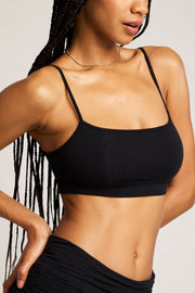 Whipped Bralette in Black