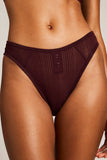 Whipped French Cut Brief in Garnet