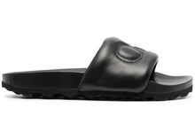 Load image into Gallery viewer, OFF-WHITE Bookish Leather Sliders Black