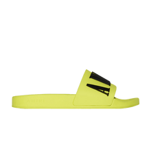 Load image into Gallery viewer, AMIRI Pool Slide Debossed Volt Black