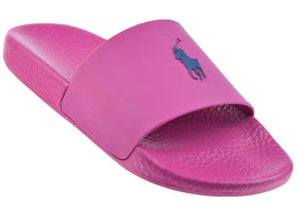Polo Ralph Lauren Signature Pony Slide Pink Navy
