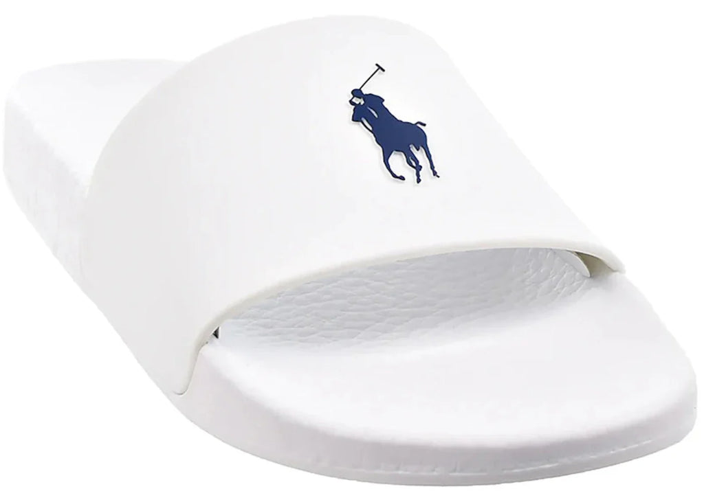 Polo Ralph Lauren Signature Pony Slide White