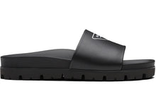 Load image into Gallery viewer, Prada Logo Slide Black Leather (Men's)