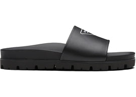 Prada Logo Slide Black Leather (Men's)