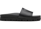 Prada Logo Slide Black Leather (Men's)