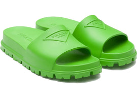 Prada Rubber Slides Apple Green (Men's)