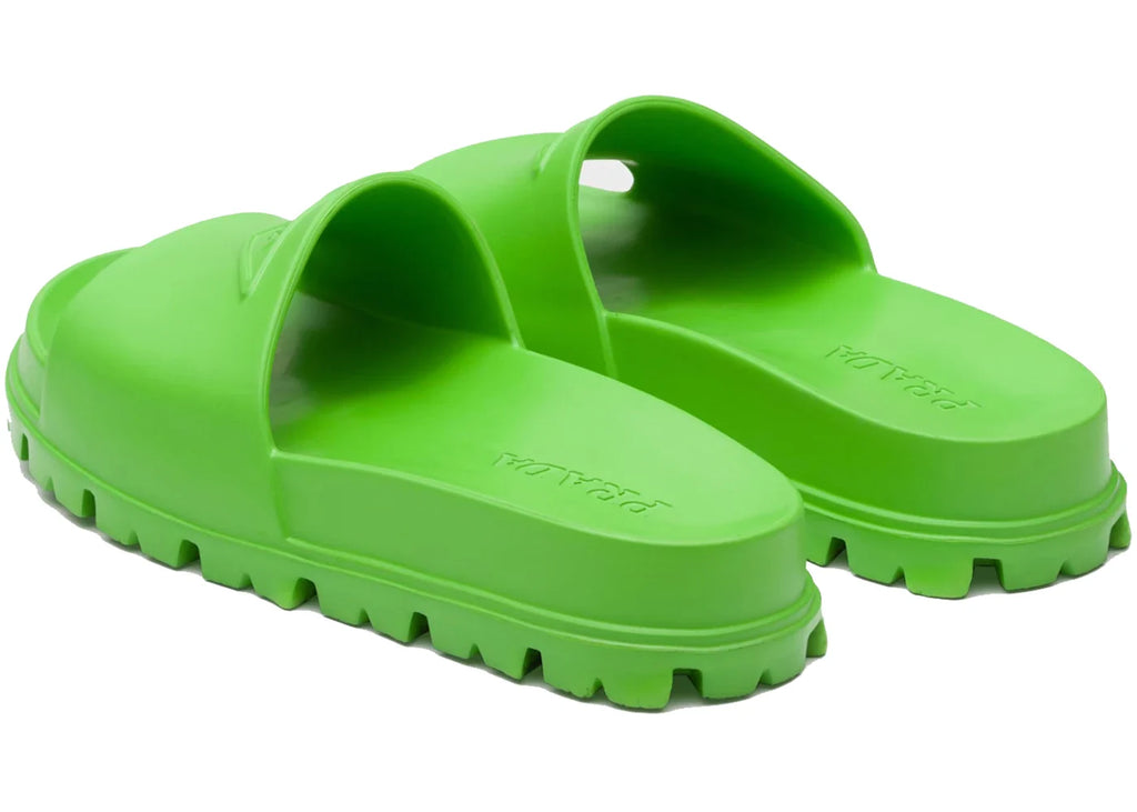Prada Rubber Slides Apple Green (Men's)