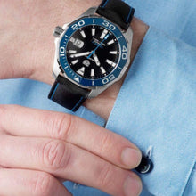 Load image into Gallery viewer, Tag Heuer Aquaracer Calibre 5 Automatic Black Dial Black Nylon Strap Watch for Men - WAY211B.FC6363