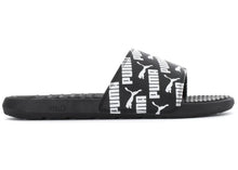 Load image into Gallery viewer, Puma Cool Cat Bold 2 Slide All Over Logo Black White