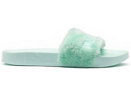 Puma Fur Slide Rihanna Fenty Bay Mint