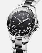 Load image into Gallery viewer, Tag Heuer Aquaracer Quartz Black Dial Two Tone Steel Strap Watch for Women - WAY131C.BA0913