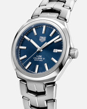 Load image into Gallery viewer, Tag Heuer Link Automatic Blue Dial Silver Steel Strap Watch for Men - WBC2112.BA0603