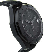 Load image into Gallery viewer, Tag Heuer Aquaracer Automatic Chronograph Special Edition Titanium Grey Dial Black Leather Strap Watch for Men - CAY218B.FC6370
