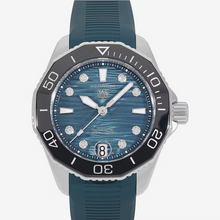 Load image into Gallery viewer, Tag Heuer Aquaracer Professional 300 Automatic Diamonds Green Dial Green Rubber Strap Watch for Women - WBP231G.FT6226