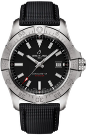 Breitling Avenger Automatic 42 Black Dial & Strap Men's Watch A17328101B1X1