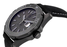 Load image into Gallery viewer, Tag Heuer Aquaracer 300 Swiss Limited Edition Black Dial Black Nylon Strap Watch for Men - WAY218B.FC6364