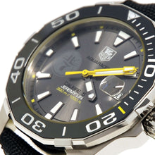 Load image into Gallery viewer, Tag Heuer Aquaracer Jeremy Lin Special Edition Grey Dial Black Nylon Strap Watch for Men - WAY211F.FC6362