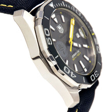 Load image into Gallery viewer, Tag Heuer Aquaracer Jeremy Lin Special Edition Grey Dial Black Nylon Strap Watch for Men - WAY211F.FC6362