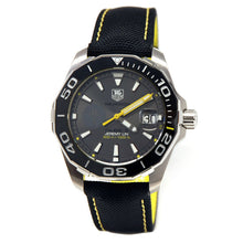 Load image into Gallery viewer, Tag Heuer Aquaracer Jeremy Lin Special Edition Grey Dial Black Nylon Strap Watch for Men - WAY211F.FC6362