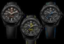 Load image into Gallery viewer, Tag Heuer Aquaracer Calibre 5 Black NATO Strap Carbon Dial Watch for Men - WBD218A.FC6445