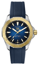 Load image into Gallery viewer, Tag Heuer Aquaracer Professional 200 Automatic Blue Dial Blue Rubber Strap Watch for Men - WBP2150.FT6210