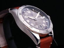 Load image into Gallery viewer, Tag Heuer Autavia Isograph Grey Dial Calfskin Brown Leather Strap Watch for Men - WBE5111.FC8267