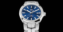 Load image into Gallery viewer, Tag Heuer Link Automatic Blue Dial Silver Steel Strap Watch for Men - WBC2112.BA0603