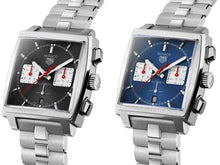 Load image into Gallery viewer, Tag Heuer Monaco Automatic Chronograph Black Dial Silver Steel Strap Watch for Men - CBL2113.BA0644