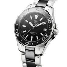 Load image into Gallery viewer, Tag Heuer Aquaracer Quartz Black Dial Two Tone Steel Strap Watch for Men - WAY131A.BA0913