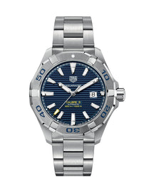 Tag Heuer Aquaracer Calibre 5 Automatic Blue Dial Silver Steel Strap Watch for Men - WAY2012.BA0927