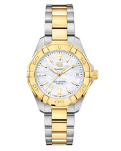 Load image into Gallery viewer, Tag Heuer Aquaracer Mother of Pearl Dial Two Tone Steel Strap Watch for Women - WBD1320.BB0320