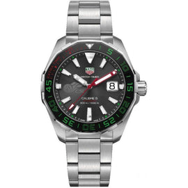 Tag Heuer Calibre 5 Match Timer CSL Edition Automatic Black Dial Silver Steel Strap Watch for Men – WAY201E.BA0927