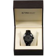 Load image into Gallery viewer, Tag Heuer Aquaracer Automatic Chronograph Special Edition Titanium Grey Dial Black Leather Strap Watch for Men - CAY218B.FC6370