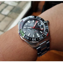 Load image into Gallery viewer, Tag Heuer Aquaracer Calibre 5 Premiere League Edition Black Dial Silver Stainless Steel Watch for Men - WAY201D.BA0927