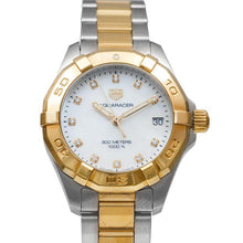 Load image into Gallery viewer, Tag Heuer Aquaracer White Mother of Pearl Dial Two Tone Steel Strap Watch for Women - WBD1322.BB0320