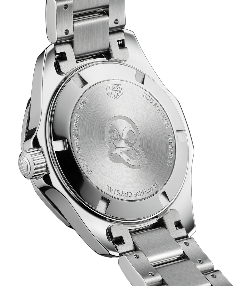 Tag Heuer Aquaracer Blue Dial Silver Steel Strap Watch for Women - WAY131S.BA0748