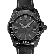 Load image into Gallery viewer, Tag Heuer Aquaracer 300 Swiss Limited Edition Black Dial Black Nylon Strap Watch for Men - WAY218B.FC6364